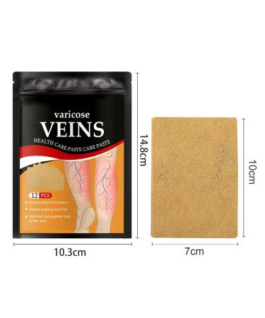 36 Pcs Varicose Veins Patch - Treatment for Legs, Spider Vein Relief - Improve Blood Circulation and Capillary Health - Buy Online on GoSupps.com