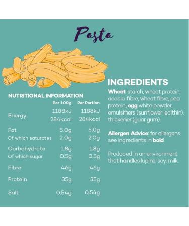 NLC Kitchen Keto Pasta & Rice - 1.8g Carbs Per Portion, Low Carb High Fibre Protein Source, Vegetarian, No Added Sugar - 10 x 100g Packs - Buy Online on GoSupps.com