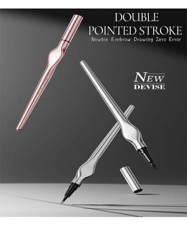 Buy Waterproof Brown Eyebrow Liquid Pencil - Dual Tipped Micro-Fork Smudge Proof & Long-Lasting Eyeliner for Women | High Pigment & Quick Drying #01 Brown - Buy Online on GoSupps.com