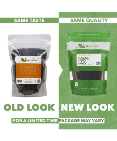 Kevala Organic Black Raw Sesame Seeds - 2 Pound Pack - Buy Online on GoSupps.com