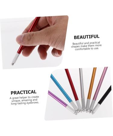 POPETPOP 7pcs Metal Embroidery Pen Retainer Holder Needle Pens Detail Pen Embroidered Pen Tool Holder Fogging - Buy Online on GoSupps.com