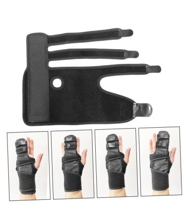 FRCOLOR Adjustable Thumb Support Mallet Stabilizer | Breathable Wristband for Sprains | Protective Hand Joint Support - Black Right - Buy Online on GoSupps.com