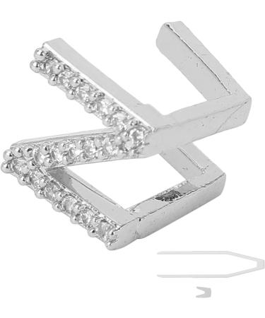 Verdant Touch Hip Hop Tooth Decoration - Silver Capital-Shaped Teeth Brace for Halloween & Accessories - Buy Online on GoSupps.com