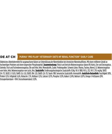 PURINA PRO PLAN VETERINARY DIETS FELINE NF Early Care Renal Function 85g - Buy Online on GoSupps.com