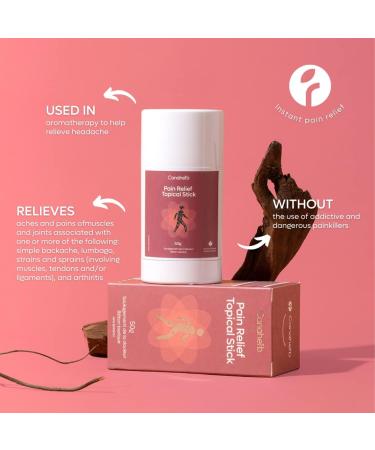 Canaherb All Natural Herbal-Based PAIN RELIEF Topical Stick | Relieves aches and pains of muscles and joints associated with backache strains and arthritis | 50g - Buy Online on GoSupps.com