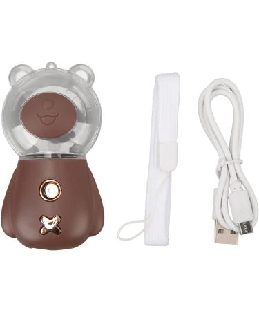 Facial Mister Handheld 300ML Water Cute Design 3 Minute Timing USB Interface DC5V Nano Mist Sprayer with Lanyard for Travel(Brown) - Buy Online on GoSupps.com