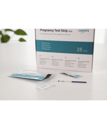 Buy Europapa 25 Ultra-Sensitive Pregnancy Tests - Early Detection & Accurate Results - Fast Shipping Worldwide - Buy Online on GoSupps.com