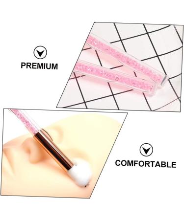 Baluue 2pcs Nose Brush Eyeshadow Brush Makeup Eyeshadow Lady Parts Eye Makeup Accessory Aluminum Tube Pink - Buy Online on GoSupps.com