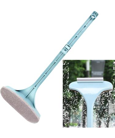 Virtcooy Glass Cleaning Brush - Glass Cleaning Scraper | Wet and Dry Dual Use Window Floor Wash Brush Mesh Screen Cleaner for Walls Counters Sofa Blue - Buy Online on GoSupps.com