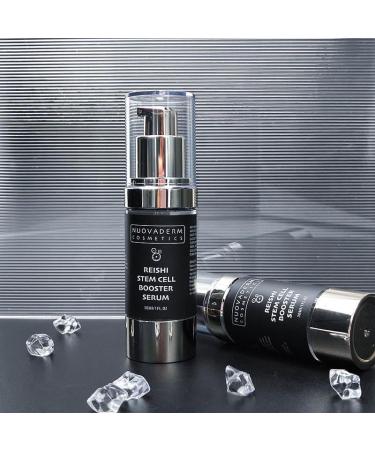NUOVADERM Reishi Stem Cell Booster Face Serum for Women and Men - Advanced Anti Aging Serum with Tumeric Aloe Collagen & Fruit Extracts for Skin Hydration Firming Reduce Wrinkles & Discoloration - Buy Online on GoSupps.com