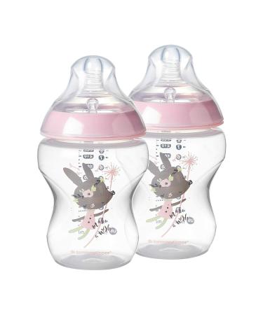 Tommee Tippee Closer to Nature  Newborn Baby Bottle Starter Set   Pink  Girl Pink 7 Piece Set Newborn Starter Set - Buy Online on GoSupps.com