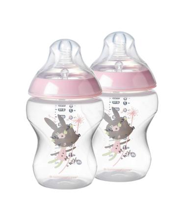 Tommee Tippee Closer to Nature Soft Feel Silicone Baby Bottles, Breast-Like  Nipples, Anti Colic, Stain and Odor Resistant, 9oz, 2 Count