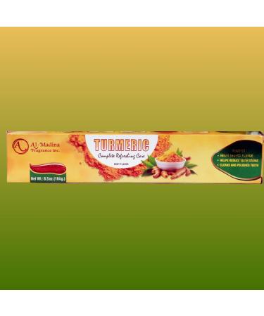 Infinix Herbal and Turmeric Toothpaste with Saffron Tea Tree Aloe Vera and Ginger - Paraben Free & Refreshing Oral Care for Sensitive Teeth - Halal - Pack of 6 - Buy Online on GoSupps.com