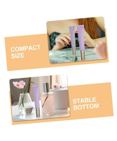 Buy 2pcs Purple Frosted Eye Tools - Empty Cosmetic & Essential Oil Tubes | Zinc Alloy Travel Cream Containers Worldwide Shipping - Buy Online on GoSupps.com