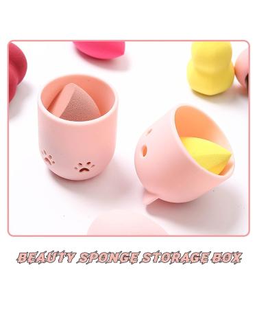 Buy Awyy 2-Piece Sponge Beauty Holder & Makeup Blender Bracket - Ideal Makeup Sponge Storage for Travel (Pink & Blue) - Buy Online on GoSupps.com