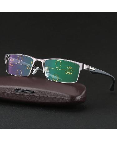 BAFAFA +2.5 Reading Glasses & Sun Protection - UV400 Glare Resistant Dual Use Advanced Distance & Close Glasses in Gray - Buy Online on GoSupps.com
