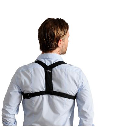 Flexi Shoulder Muscles Support - Comfortable Adjustable Shoulder Brace Posture Corrector for Women and Men - Improves Posture Increase Oxygen Intake Relieves Stress Neck and Back Pain