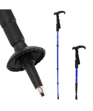 Adjustable Folding Walking Stick Walking Cane for Women & Men Hiking Poles with T Handle Walking Sticks for Hiking Walking Canes for Men Hiking Stick for Women Men Hikers