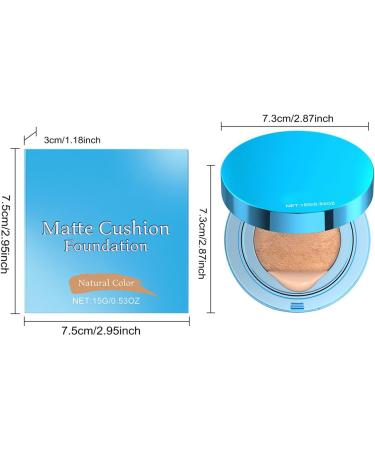 Makeup cushion foundation high-coverage concealer matte finish compact smooth long-lasting formula lightweight blendable cream for everyday use travel gift - Buy Online on GoSupps.com