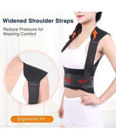 Derbut Turmaline Self-Warming Magnetic Back Support Belt - Posture Corrector & Pain Relief for Waist Shoulders & Spine | Medium Size (Black) - Buy Online on GoSupps.com