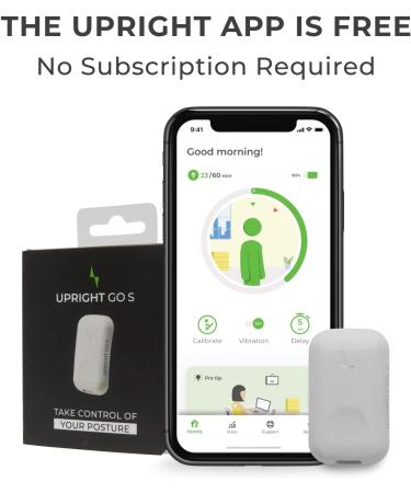Upright GO S Posture Trainer - App-Controlled, Strapless & Easy to Use - Buy Online on GoSupps.com