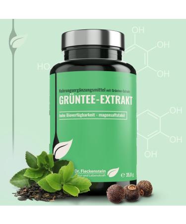 Dr. Fleckenstein Green Tea Extract - Highly Concentrated EGCG & Piperine Dietary Supplement Decaffeinated with Optimal Bioavailability | International Shipping - Buy Online on GoSupps.com