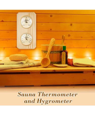 Doengfo 2-in-1 Sauna Thermometer & Hygrometer | Accurate Humidity & Temperature Measurement for Home Family & Hotel Saunas - Buy Online on GoSupps.com