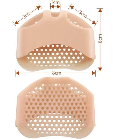 6 Pair Silicone Forefoot Pads for Pain Relief | Soft Gel Midfoot Support Pillows for Football - Reduce Calluses & Skin Discomfort - Buy Online on GoSupps.com