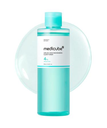 medicube Azelaic Acid Niacinamide Clarifying Toner | Troubled Skin Care Ideal for Purifying & Calming | 4% Azelaic Acid & 2% Niacinamide| Soothing Daily Toner | Korean Skin Care | 8.45 fl.oz