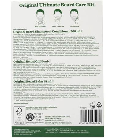 BULLDOG SKINCARE Ultimate Beard Care Gift Set for Men - Beard Shampoo, Conditioner, Balm, Oil, and Comb | National - Buy Online on GoSupps.com