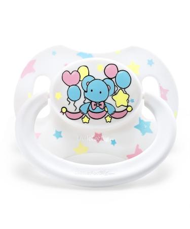 LittleForBig Large Shield Pacifier Generation II in Adult Size White Little Circus Elephant Pattern - Buy Online on GoSupps.com
