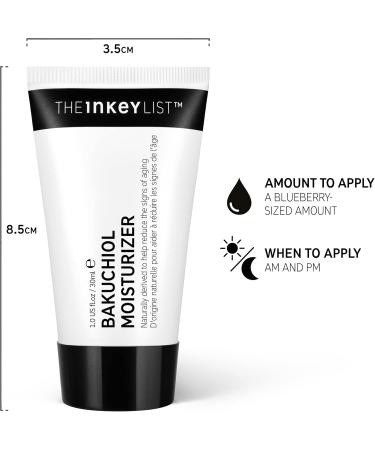 The Inkey List Bakuchiol Moisturiser 30ml Reduces Fine Lines and Wrinkles Treats Hyperpigmentation Fragrance-free Suitable For All Skin Types - Buy Online on GoSupps.com