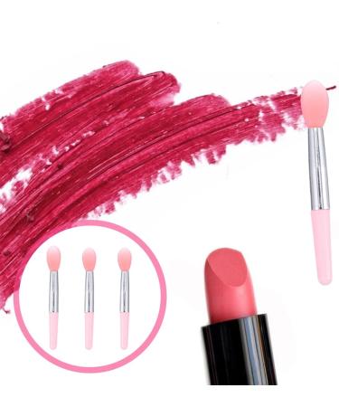 Beavorty 1 Set lip gloss brush lip applicator wands Cosmetic Lipstick Brush silicone lip applicator Makeup Lip Brush makeup applicators Lip Mask Brush Miss Silica gel nose lip augmentation 5X1X0.5CM Pink - Buy Online on GoSupps.com