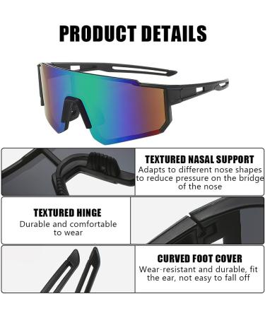 Buy Hojalis 2-Piece Polarized Bicycle Glasses | UV400 Sports Sunglasses for Cycling & Outdoor Activities - Buy Online on GoSupps.com