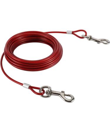 Artilife 30FT Dog Stakes Dog Leash Ground Anchor Tie Out Cable and 16.5" Anti Rust Stake for Small to Medium Dog Up to 100Lbs in Weight in Outdoor Yard and Camping - Buy Online on GoSupps.com