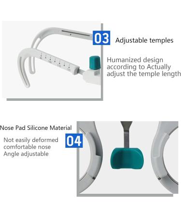 Cicolo Adjustable Optical Test Lens Frame | Universal Optometric Test Frame PD 48-80 mm | Titanium Optics for Eye Tests - Buy Online on GoSupps.com