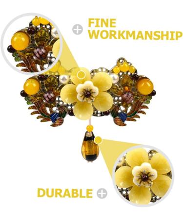 DOITOOL Hairpin Barrettes for Women Hair Styling Accessories Flower Ponytail Barrette Metal Flower Barrettes Wedding Hair Accessories for Women Hair Pin Spring Alloy Clip Miss - Buy Online on GoSupps.com