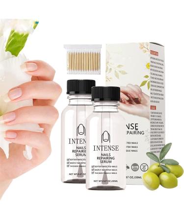 NailGro Intense Nail Growth and Strengthening Serum 7 Days Nail Growth and Strengthening Serum Natural Nail Repair Serum for Thin Nails and Growth 20ml (2Pcs)