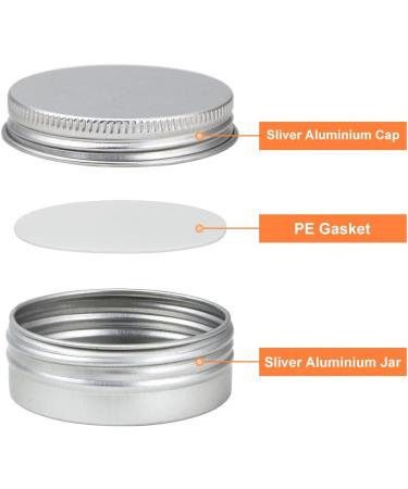 Kbnian 30ml Aluminum Tins - 30pcs Empty D schen for Cosmetics Nail Art & Ointments - Silver Sample Containers (5.2 x 2cm) - Buy Online on GoSupps.com