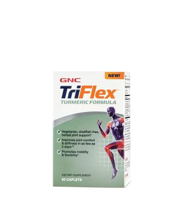 GNC TriFlex Turmeric Formula | Improves Joint Comfort and Stiffness Promotes Mobility and Flexibility | 60 Caplets