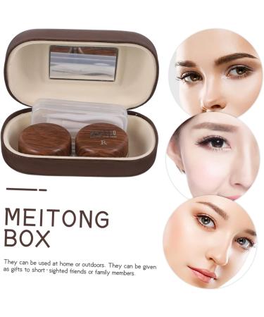 Gleavi Colored Contact Lens Container Set - 9.5x5.5cm Eye Lens Care Case Portable Lentil Holder & Cosmetic Organizer for International Shipping - Buy Online on GoSupps.com