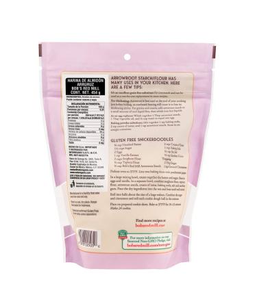 Bob's Red Mill Arrowroot Starch Flour 16oz (Pack of 1) - Resealable 1lb Bag for Baking and Cooking - Buy Online on GoSupps.com