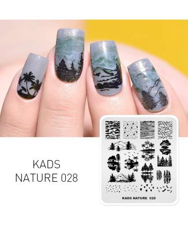 Alexnailart Nature Theme Nail Image Stamp Stencil #2 - Perfect Manicure Printing Tool for Stunning Nail Designs - Buy Online on GoSupps.com