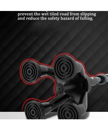 Telescopic Cane Led Light Adjustable Walking Stick Elder Fathers Mothers Gifts Brown (Black) - Buy Online on GoSupps.com