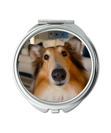 Mirror Travel Mirror Dog Pet Cute Doggy Little Happy Cheerful pocket mirror portable mirror