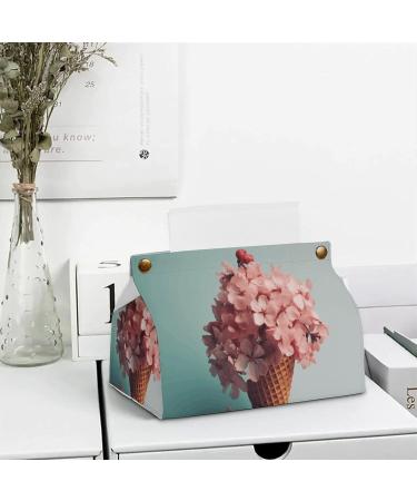 Tissue Box Cover Tissue Box Holder Flowers on Waffles Print Tissue Holder Travel Tissue Packs Facial Paper Holder Decorative Holder - Buy Online on GoSupps.com