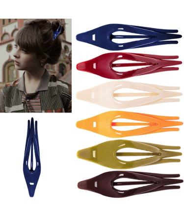 Sewooo 6-Piece Plastic Hair Clip Set | French Combi Clamps & Hairdresser Clips for All Hair Types - International Shipping Available - Buy Online on GoSupps.com