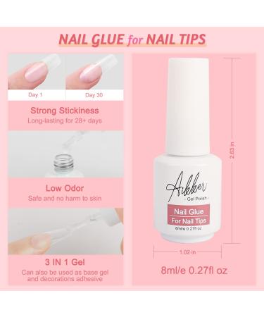 Aikker Nail Extension Kit with 500 Coffin False Nails & UV/LED Lamp - AK27 - Buy Online on GoSupps.com