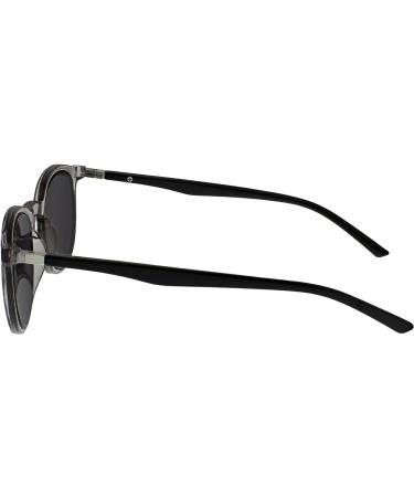 Opulize Met Sunderer Glasses - Slim Round Frame Scratch-Resistant Tinted Lens UV400 Protection +2.00 Diopter - Men's Reading Glasses (1-Pack) - Gray Front & Black Arms - Buy Online on GoSupps.com