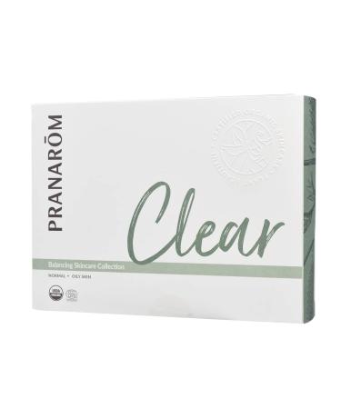 Pranarom Skincare Collection - Set of 100% Pure & Organic Essential Oil Facial Cleanse Moisture Oil & Facial Mist (Clear Kit (Oily Skin)) Clear Balancing Skincare Collection